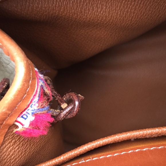 Dooney & Bourke leather VINTAGE bag hand / shoulder purse white tan - Picture 7 of 8